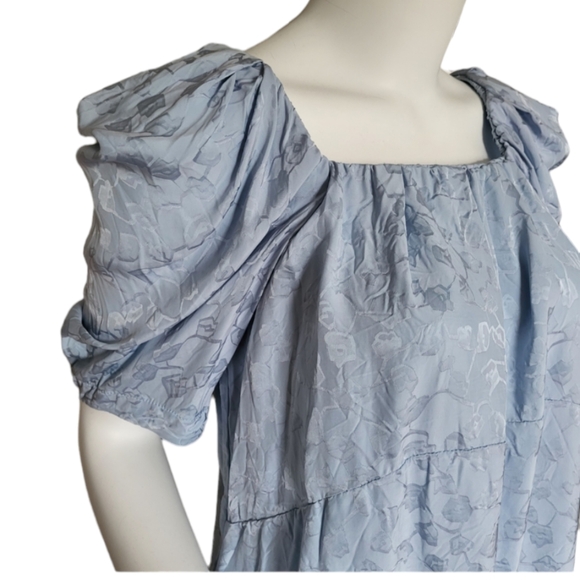 Rachel Comey Capa Puff Shoulder Baby Blue Top - Picture 6 of 11